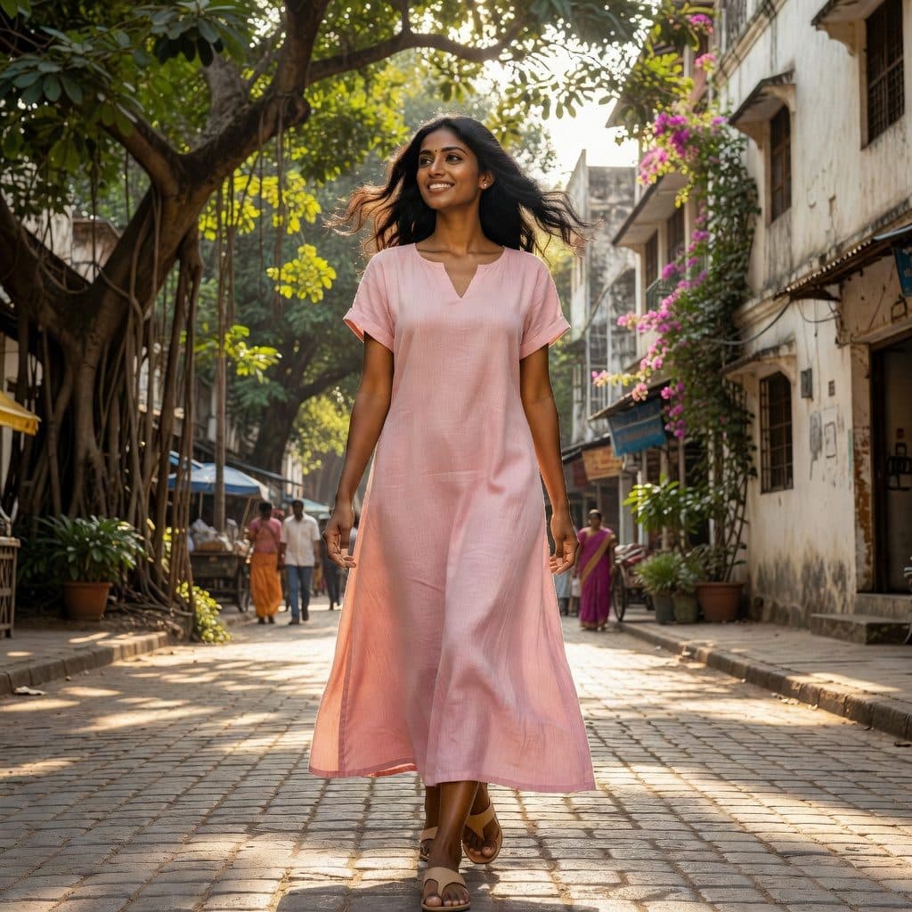 Blush Summer Cotton Dress